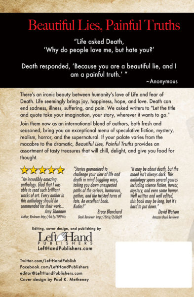 Beautiful Lies, Painful Truths, an anthology of speculative fiction